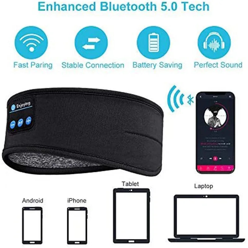Auriculares Bluetooth para Dormir con Antifaz | Máscara de Sueño Inalámbrica